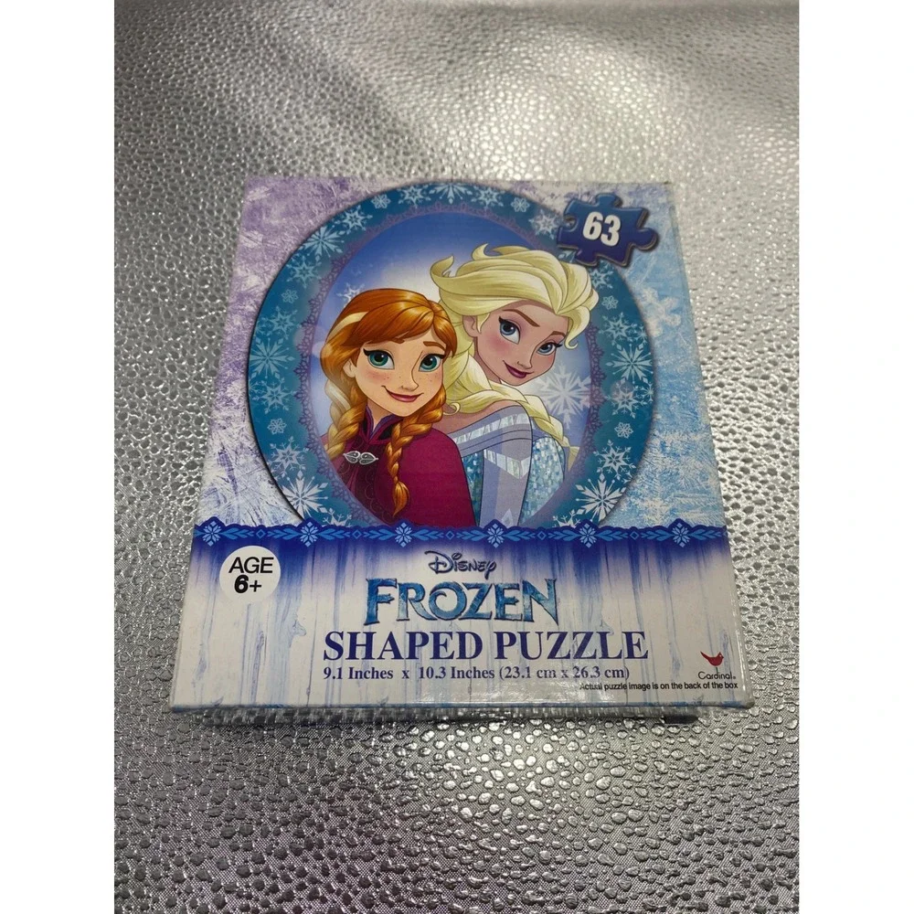 Disney Frozen Shaped Puzzle 63 Pieces‎ Anna Elsa 9.1 x 10.3 Inch Ages 6+